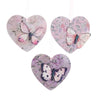 Blush Boho Chic Wooden Heart With Butterfly | Putti Christmas