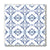 Blue Azul Single Tile Coaster - Pattern 4