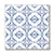 Blue Azul Single Tile Coaster - Pattern 4