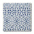 Blue Azul Single Tile Coaster - Pattern 6