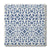 Blue Azul Single Tile Coaster - Pattern 6