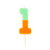 Multicolor Number Candle - One