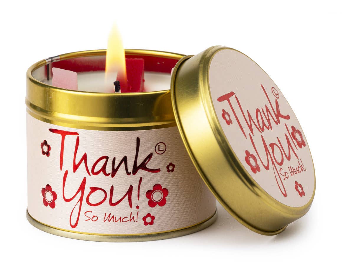 Lily Flame Thank You Candle