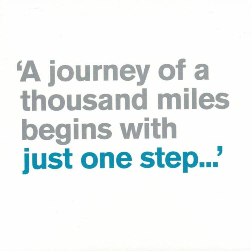 "A journey of a thousand miles..." Greeting Card