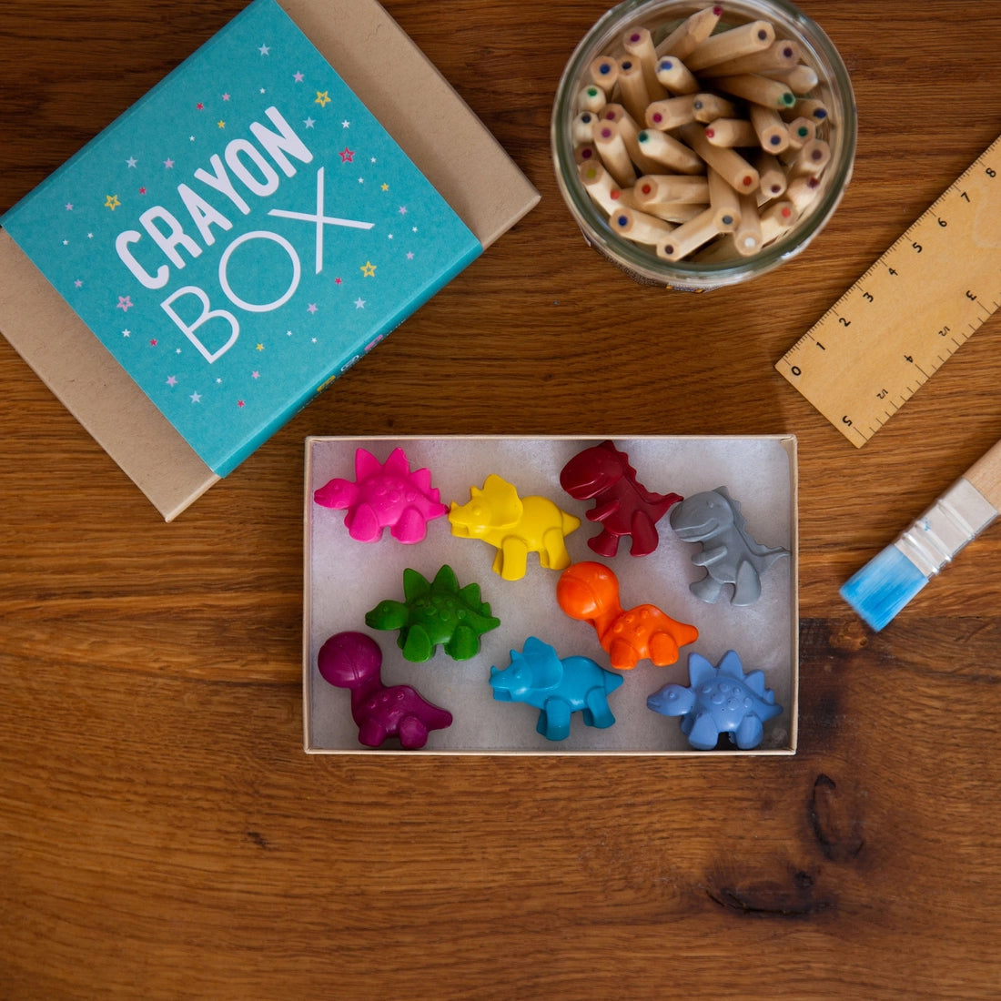 Crayon Box Crayons Dinosaur Box of Crayons | Le Petite Putti Canada 