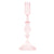 Blush Pink Glass Candle Holder  - Large | Putti Fine Furnishings Canada 