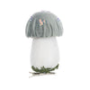 Pastel Velvet Mushroom Ornament with Clip