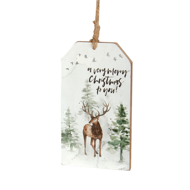 Deer Tag Ornament