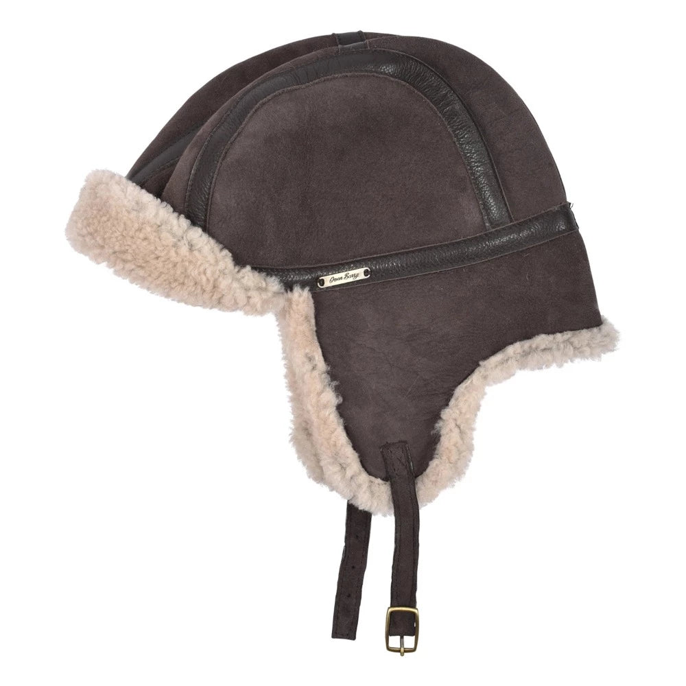 Sheepskin Aviator Hat - Natural | Putti Fine Fashions Canada 