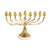 Gold Menorah With Pomegranate Design | Putti Hanukkah 
