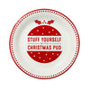 Red & White Christmas Paper Plate, TT-Talking Tables, Putti Fine Furnishings