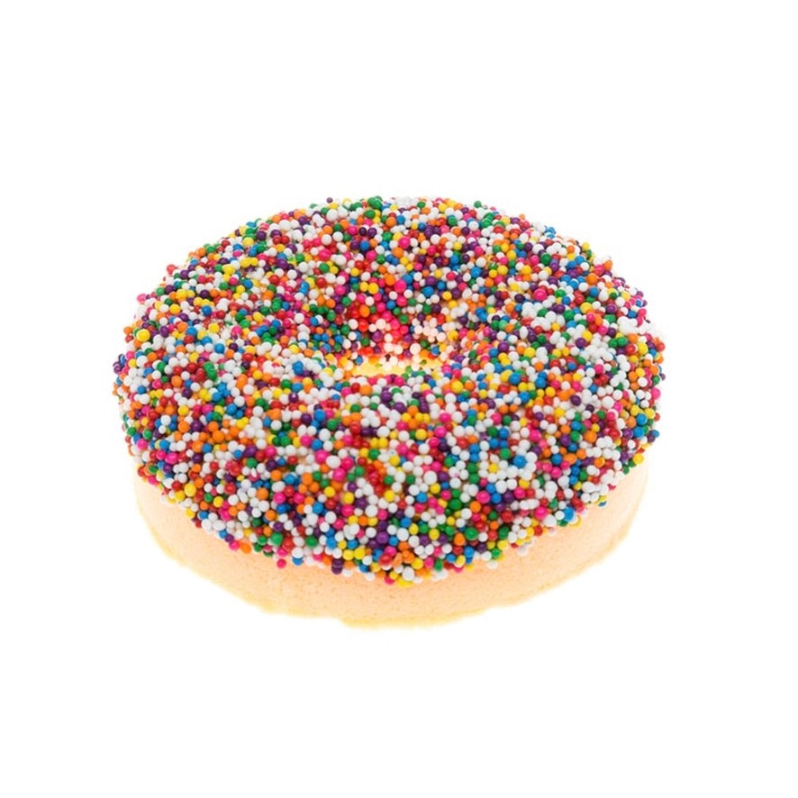 Donut with Sprinkles Bath Bomb - Juicy Peach| Le Petite Putti 