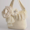 Miss Rose Sister Violet Cream Velvet and Lace Door Stop, MRSV-Miss Rose Sister Violet, Putti Fine Furnishings
