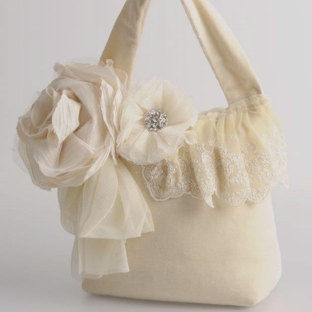  Miss Rose Sister Violet Cream Velvet and Lace Door Stop, MRSV-Miss Rose Sister Violet, Putti Fine Furnishings