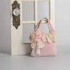 Miss Rose Sister Violet Pink Velvet and Lace Door Stop, MRSV-Miss Rose Sister Violet, Putti Fine Furnishings