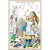 Alice Shower of Cards Wooden Postcard