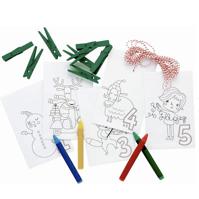 Color It DIY Advent Calendar Garland