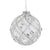 Kurt Adler Jewelled Trellis Clear Glass Ball Ornament