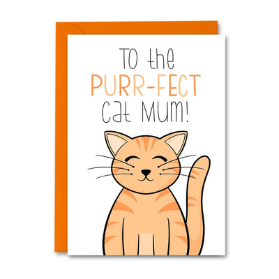 Ginger Cat Mum Greeting Card | Putti Fine Furnishings Canada