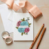 Floral Congratulations Watercolour Greeting Card