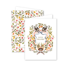 Partridge Crest "Give Thanks" Thanksgiving Greeting Card | Putti Fine Furnishings