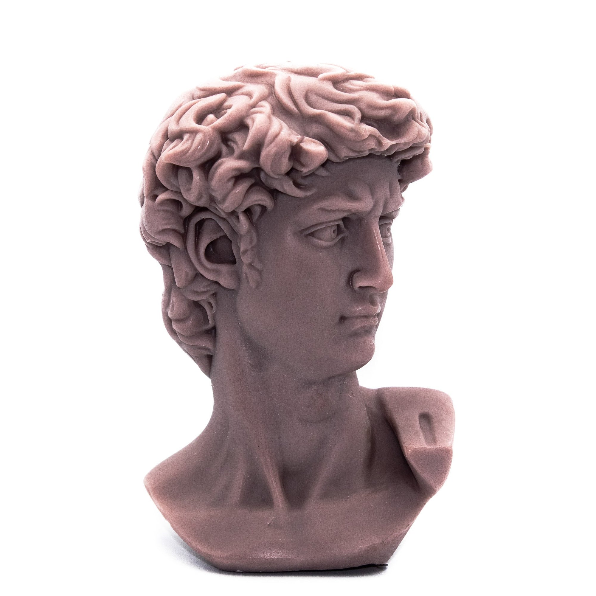 David Bust Candle - Lilac