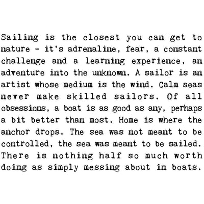 Coulson Macleod Sailing Enthusiast Foiled Birthday Card | Putti Fine Furnishings