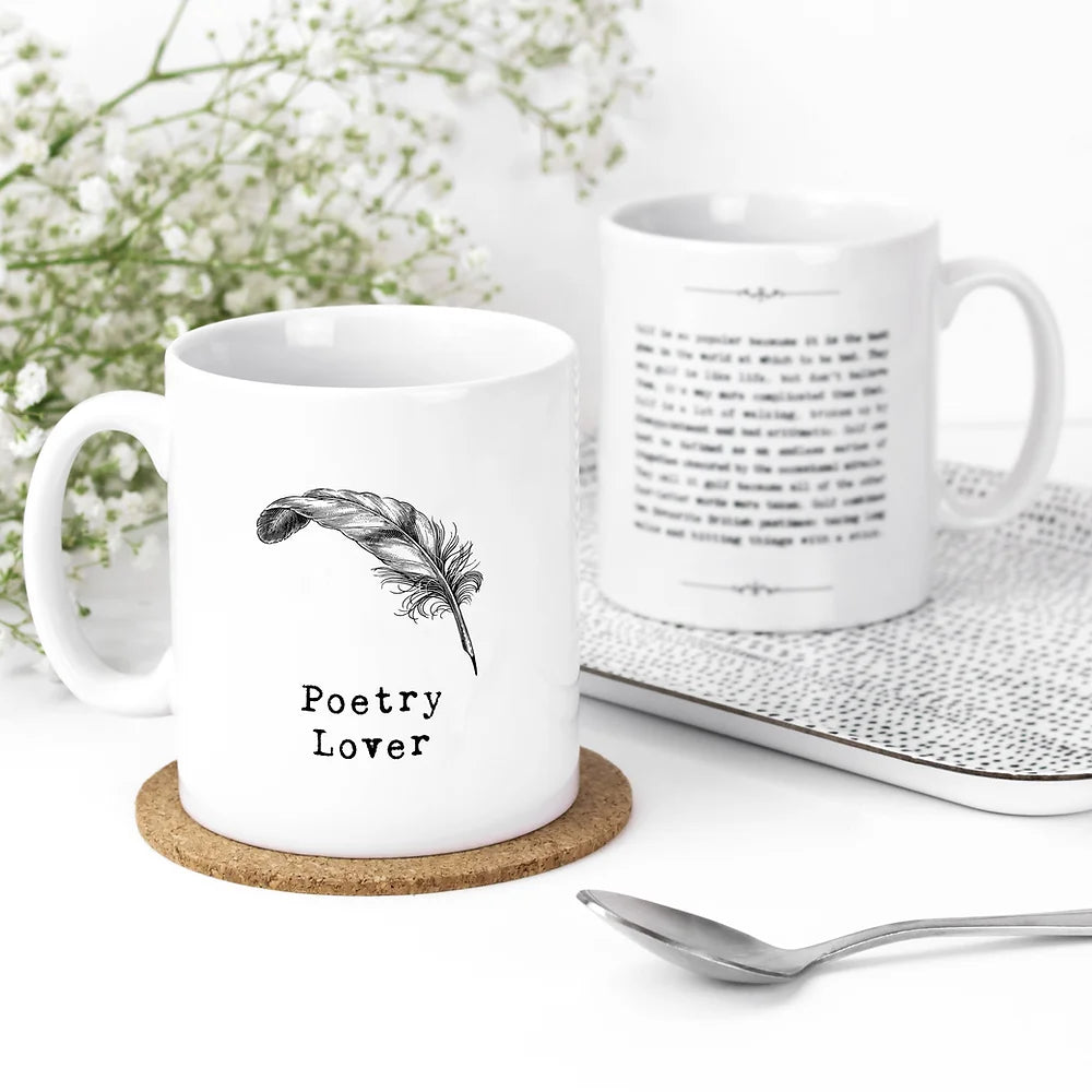 'Poetry Lover' Gift Boxed Mug | Putti Fine Furnishings Canada 