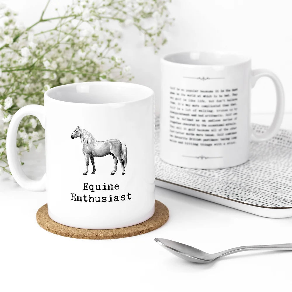 'Equine Enthusiast' Gift Boxed Mug | Putti Fine Furnishings Canada 
