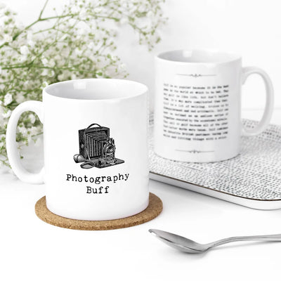 'Photography Buff' Gift Boxed Mug | Putti Fine Furnishings Canada