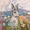 Hares in the Field Greeting Card | Putti Fine Furnishings