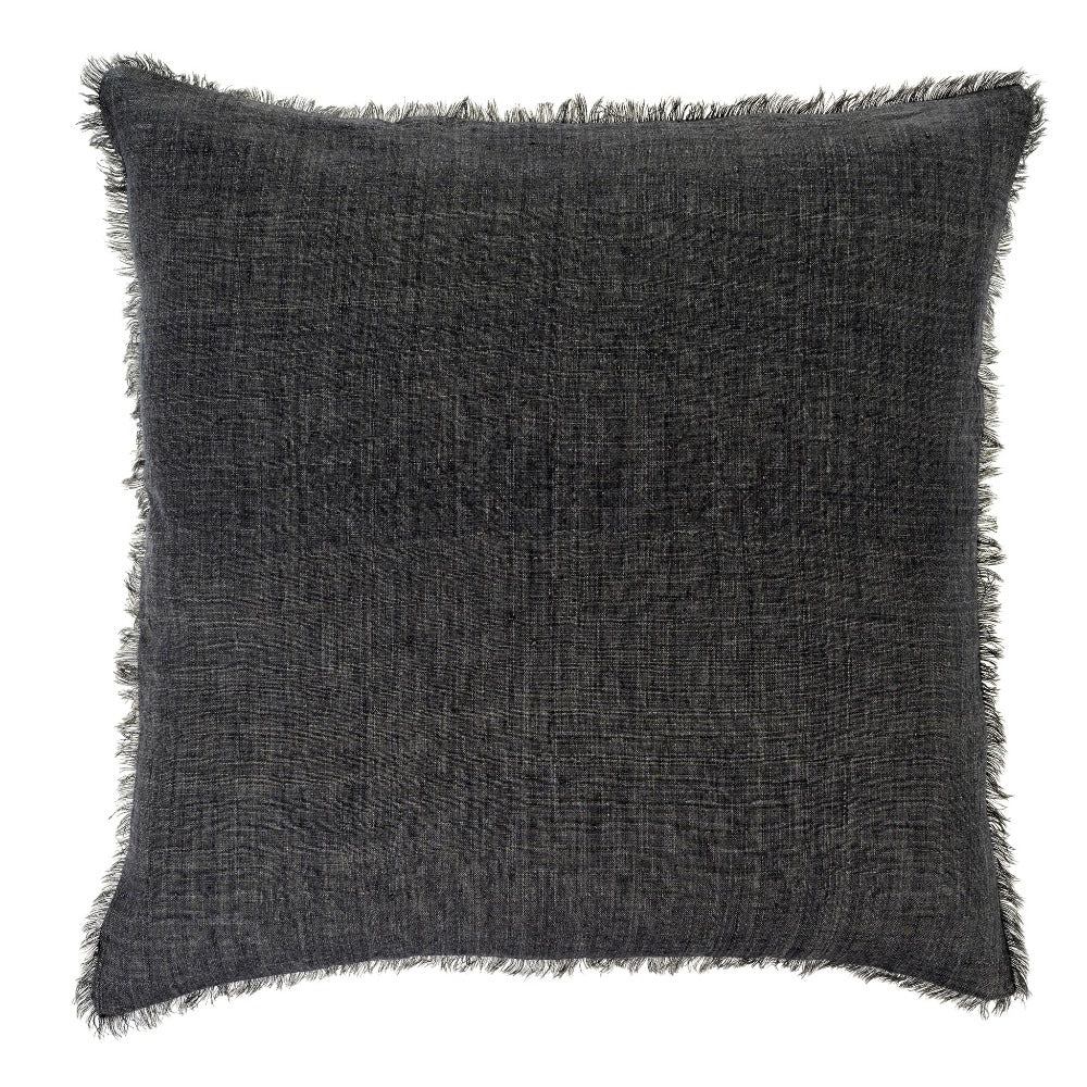 Lina Linen Pillow - Coal