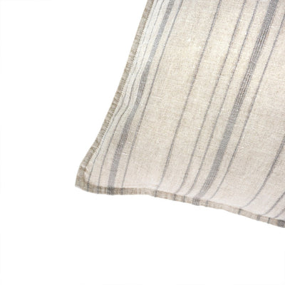 Luca Linen Pillow - Light Grey  | Putti Fine Furnishings Canada