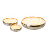 Multi Flame Hammered Silver Candle - Small