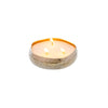 Multi Flame Hammered Silver Candle - Small