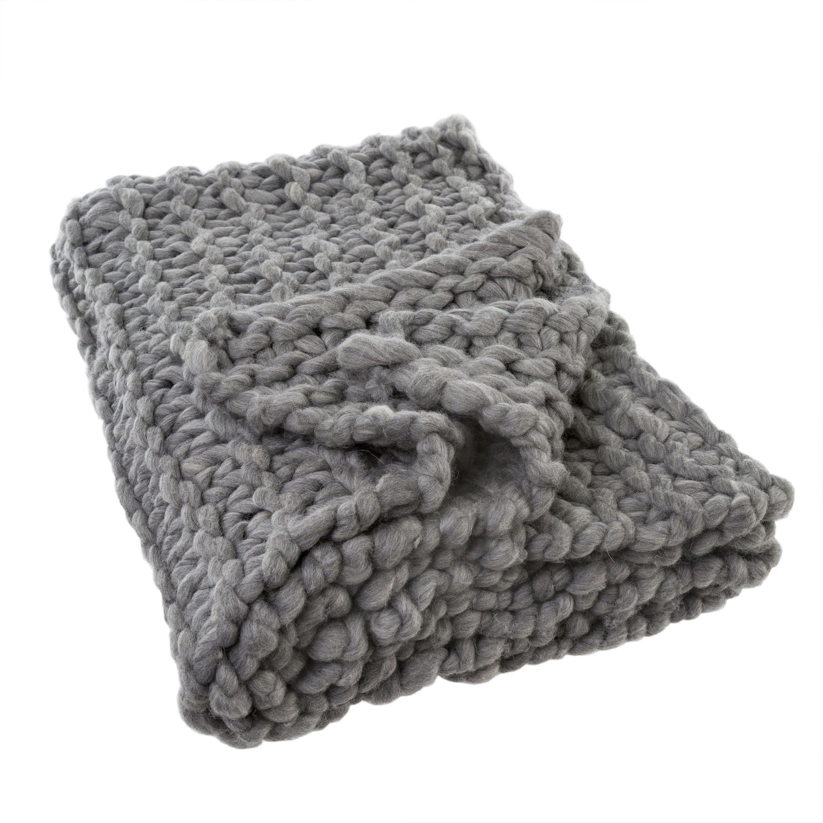  Super Chunky Throw - Grey, IT-Indaba Trading, Putti Fine Furnishings
