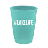 Slant "#Lake Life" Plastic Party Cups | Putti Party Supplies