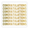"Congratulations" Gold Foil Paper Napkins - Beverage