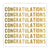 "Congratulations" Gold Foil Paper Napkins - Beverage