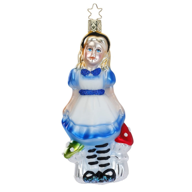 Inge Glas Alice in Wonderland Glass Ornament
