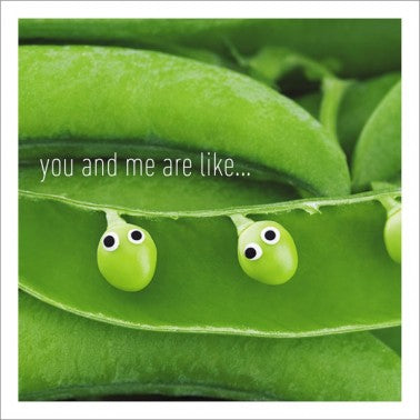 Icon Cards | You and Me are Like... Two Pees in a Pod Greeting Card | Putti 