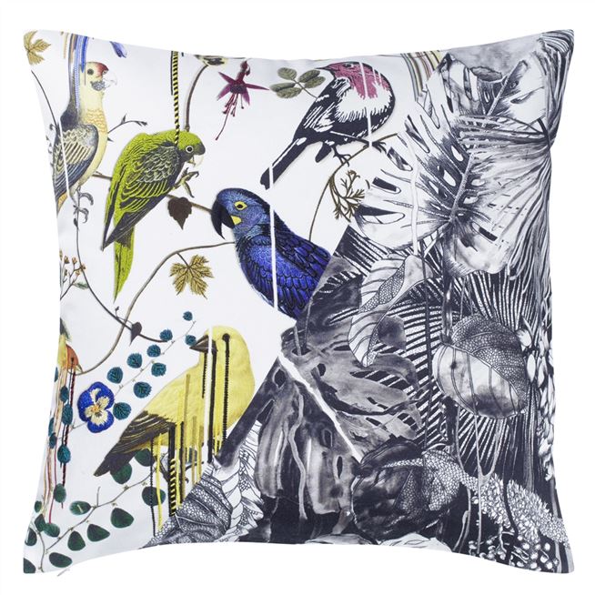 Christian Lacroix | Jungle Birds Pillow |  Putti Fine Furnishings Canada