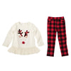 Mud Pie Alpine Reindeer and Buffalo Check Legging Set | Putti Christmas