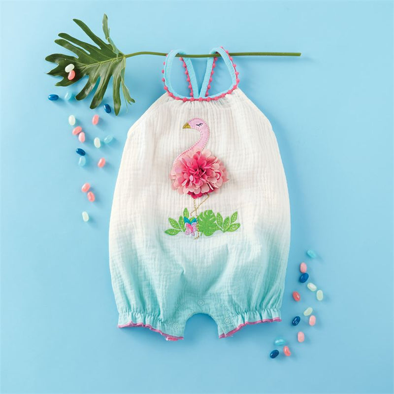 Mud Pie Dip Dye Flamingo Bubble  | Le Petite Putti 