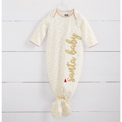 Mud Pie Santa Baby Tie Sleep Gown | Putti Christmas