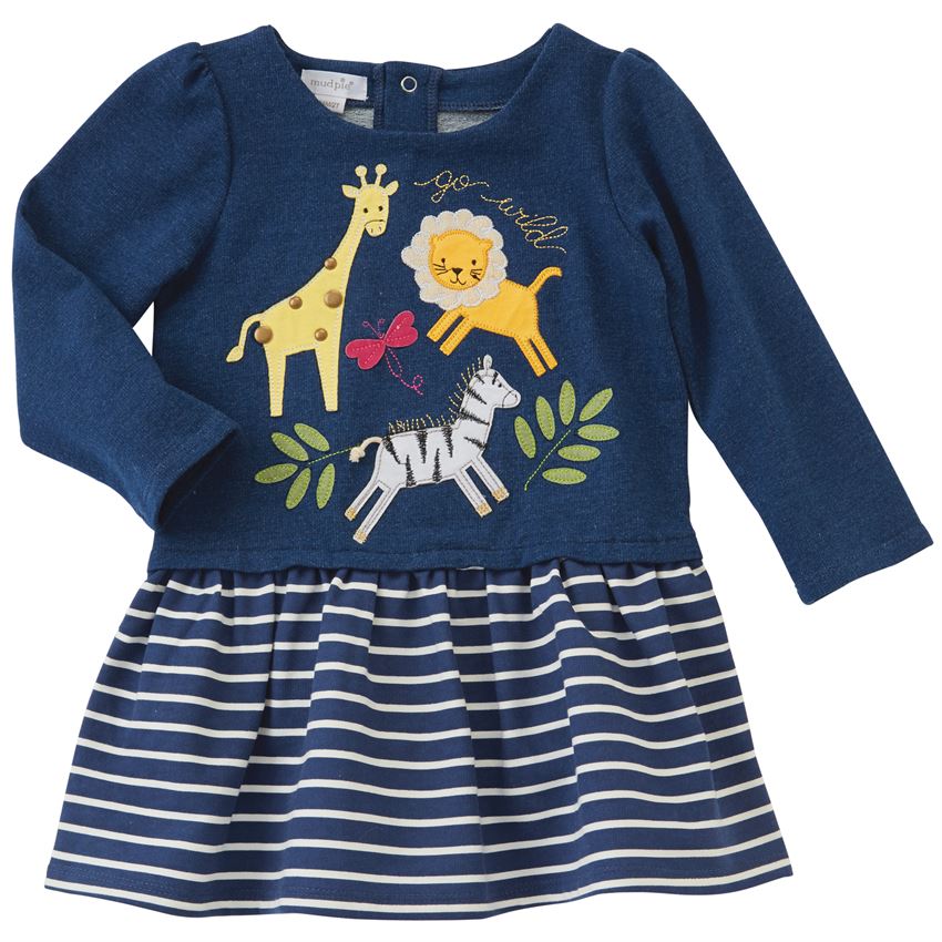  Mud Pie "Wild at Heart" Sweat Shirt Dress, MP-Mud Pie, Putti Fine Furnishings