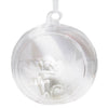 Clear glass Cut Away Ball with Cherub Ornament