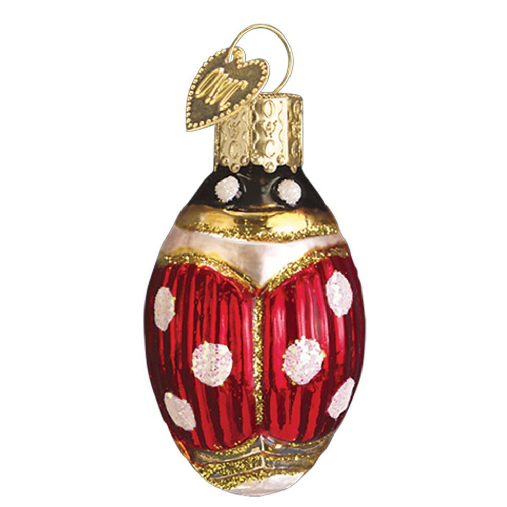 Old World Christmas Lucky Ladybug Glass Ornament