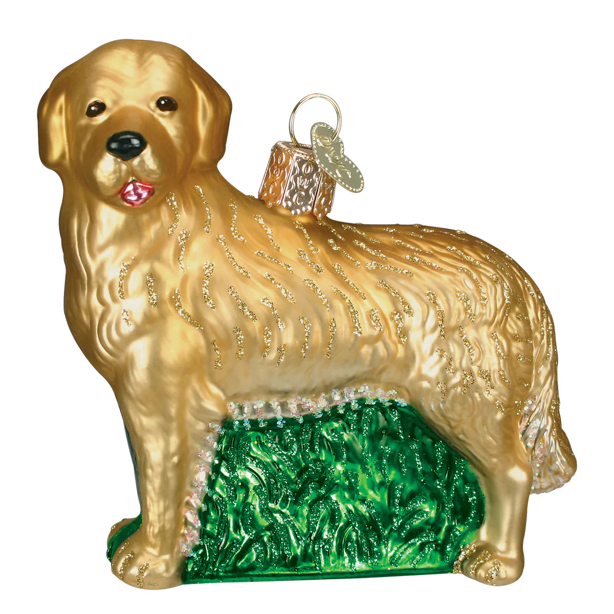 Old World Christmas Golden Retriever Glass Ornament  | Putti Christmas Canada 