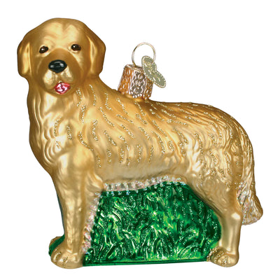 Old World Christmas Golden Retriever Glass Ornament  | Putti Christmas Canada